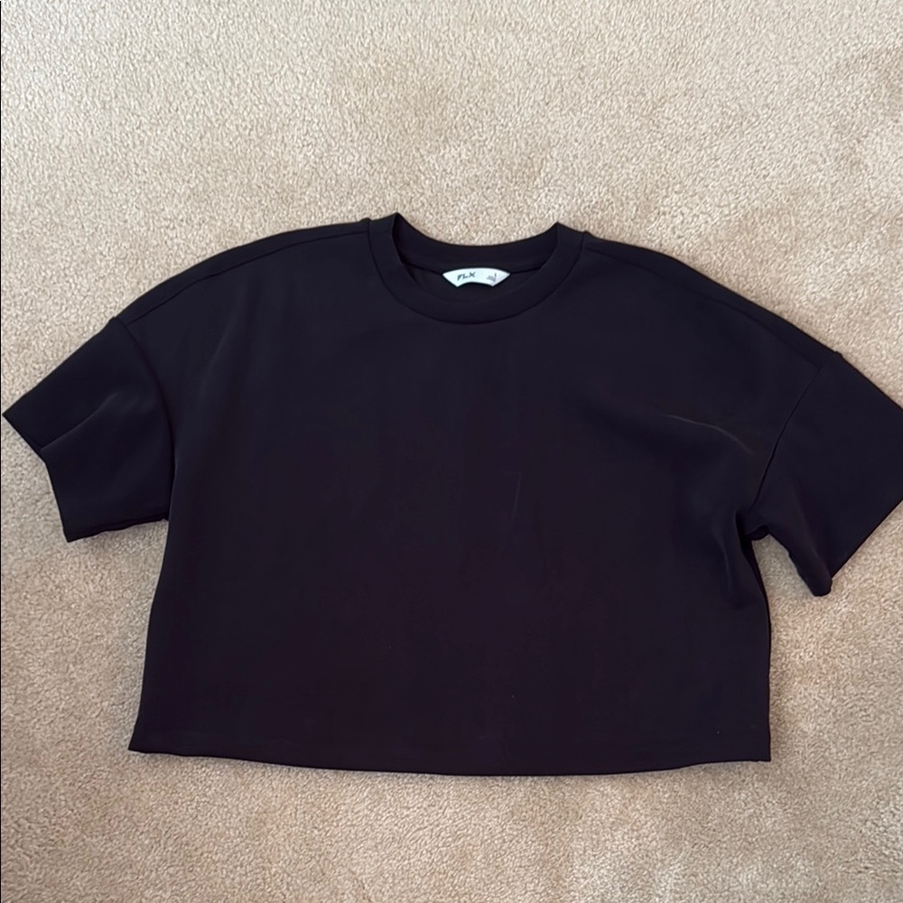 Black Cropped Sweatshirt